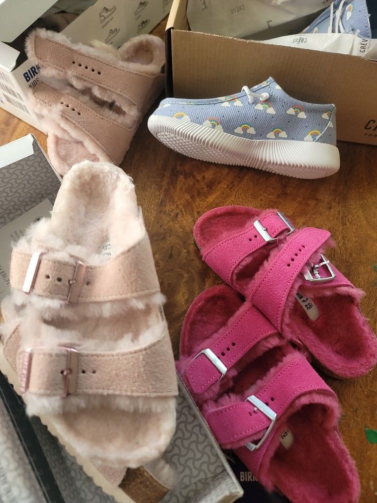 3 Pairs of New Birkenstock Kids Shoes + 1 Pair Crevo [Lot]