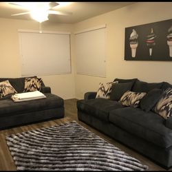 Cozy Modern Sofa & Oversized Chair Set - Must Go!