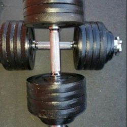 SPECIAL OFFER Yes4All 105 lbs Adjustable Dumbbell Weight Set For Home Gym, Cast Iron Dumbbell, Pair
Brand New $100