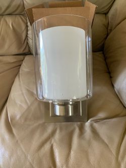 1-Light Satin Nickel Indoor Wall Mount