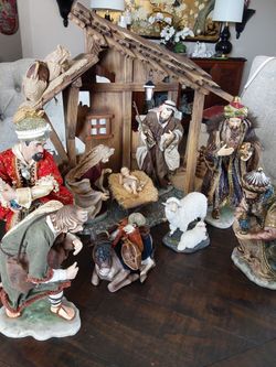 Vintage Nativity set