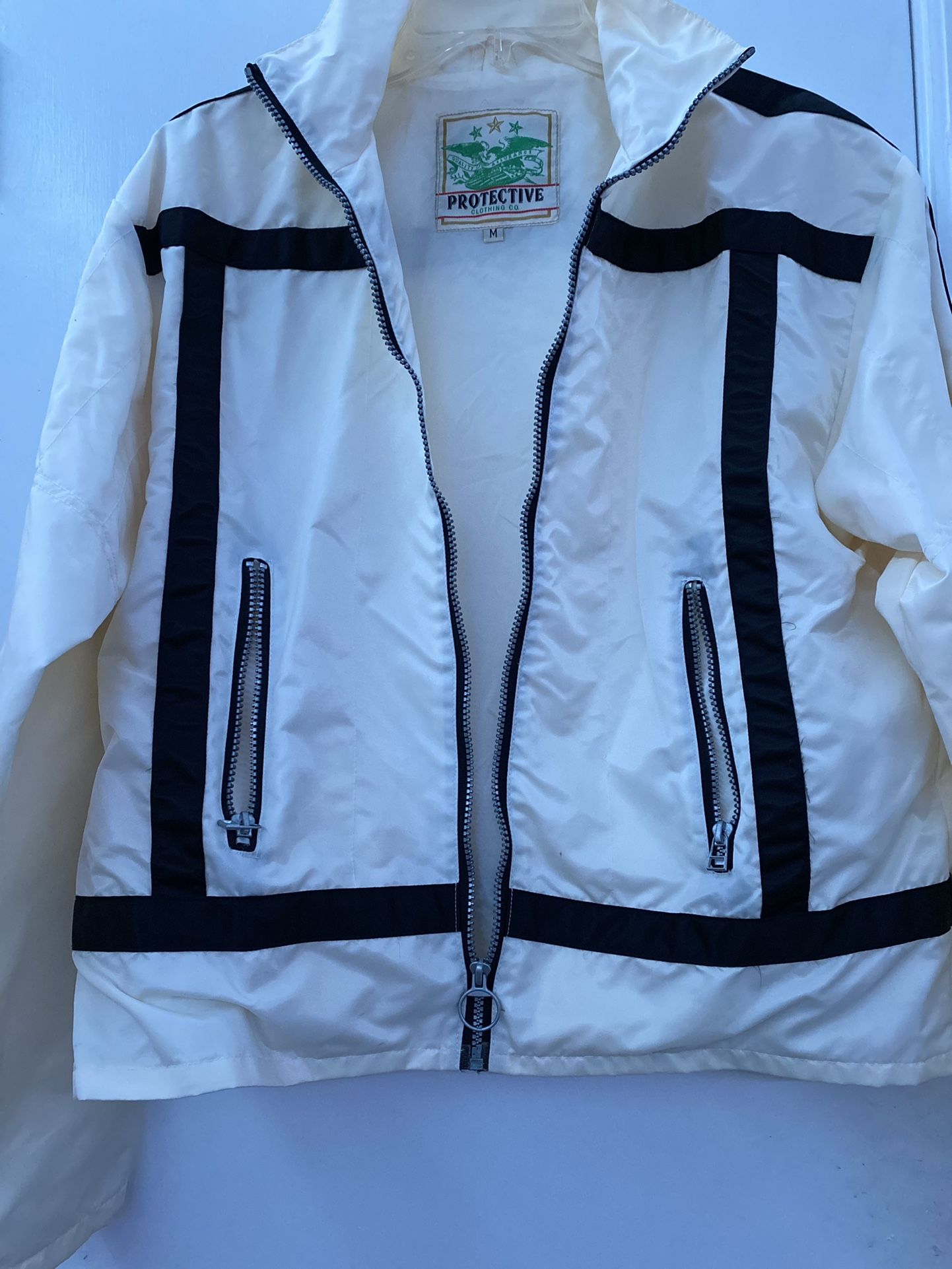 White Biker Look-a-like Jacket