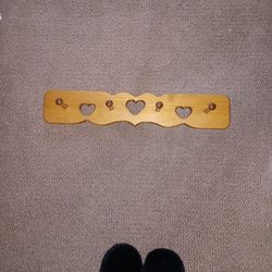 Wooden Heart Coat Hanger