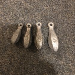  South Bend Lead Free Bank Sinkers Fishing Terminal Tackle 2-3-4-5 oz 