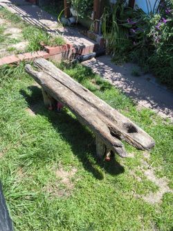 Wood bench