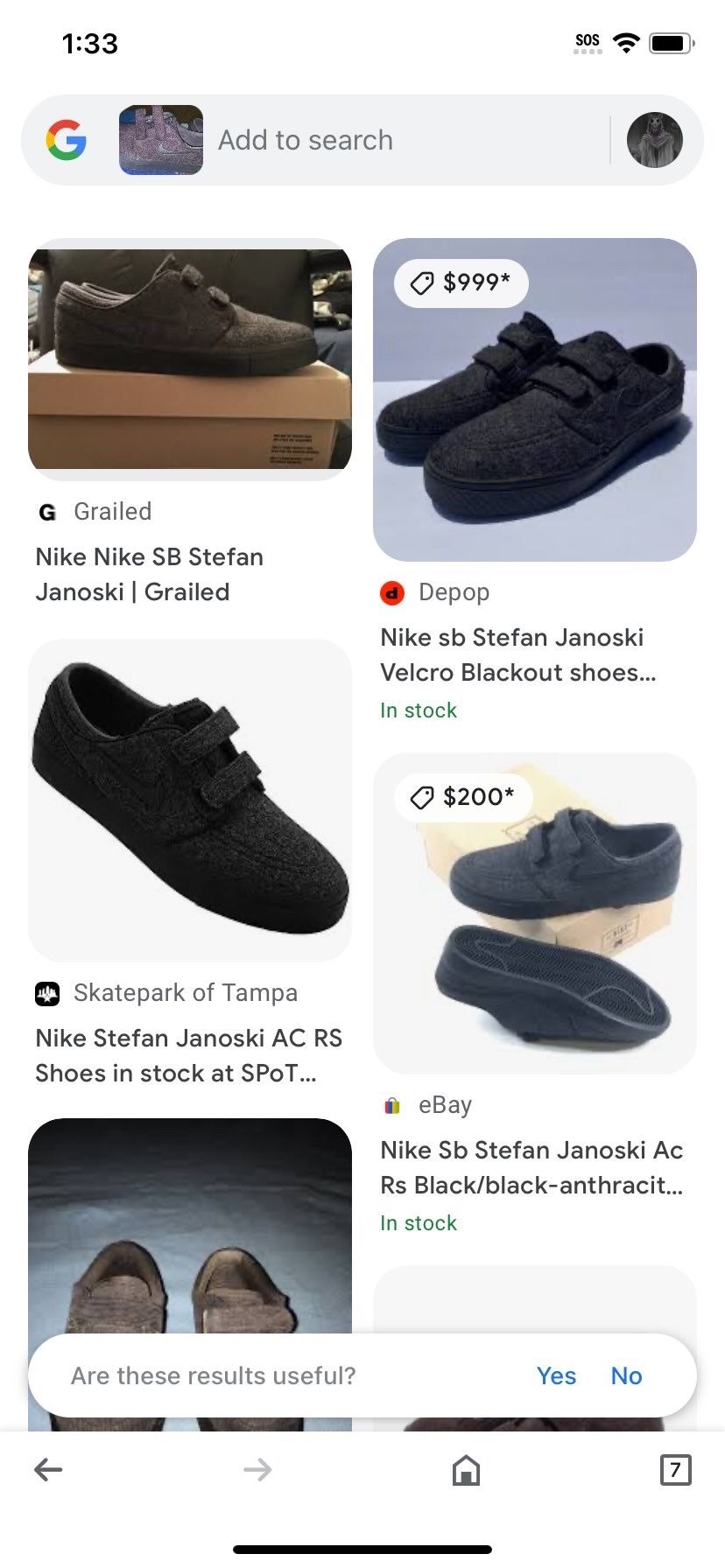 Nike SB Stefan Janoski Velcro Blackout Shoe