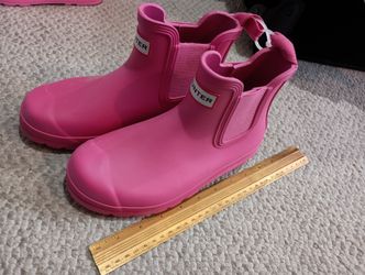 Hunter Youth Pink Rain Boots Size 5