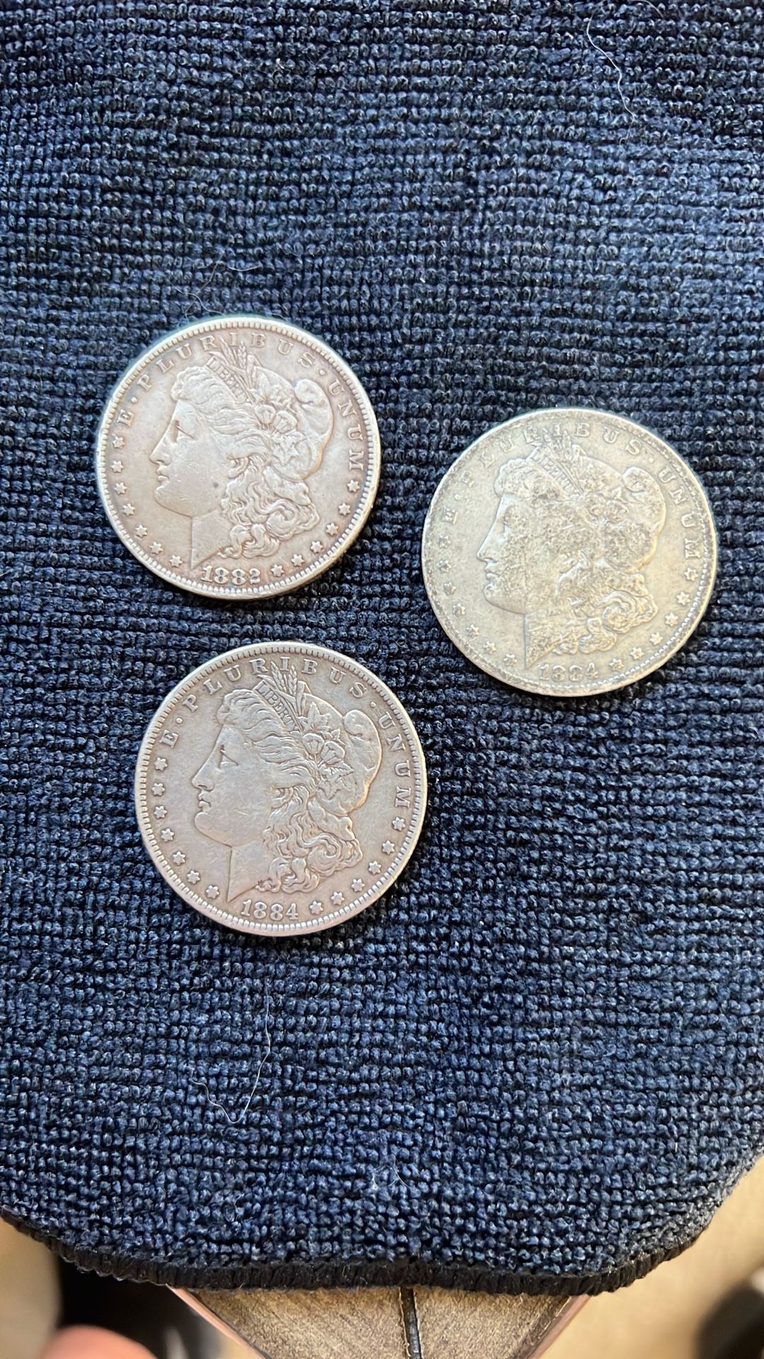 1882 P, 1884 P, 1884 O Morgan’s