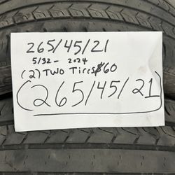 265/45/21 Tires