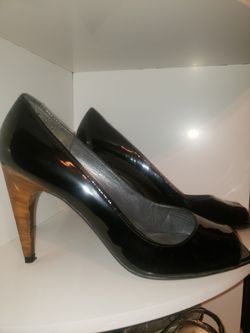 Stuart Weitzman Black Patent Leather Shoes