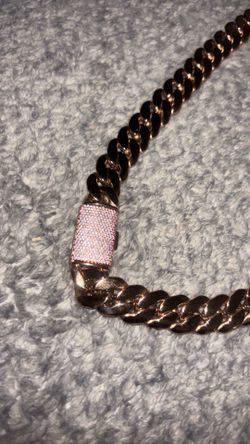 New Bezel Encrusted 30” Copper Miami Cuban