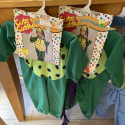 NEW Green Dinosaur TWIN Halloween Costumes 1-2years Old