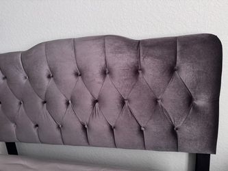 Beautiful High Quality Queen Gray Headboard 