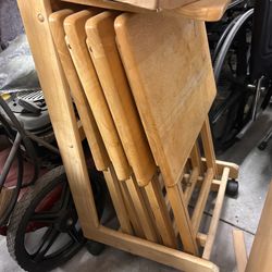 Bedside Dining Stools Table