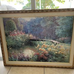 Charles Zhan Large Framed Millbrook Crossing Framed Print