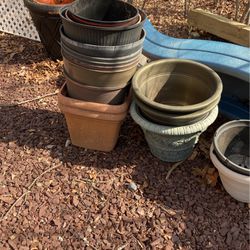 Flower Pots. Planting Plots