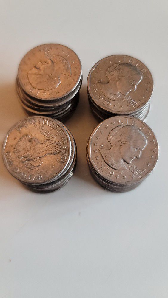 (40) x Susan B Anthony Dollar Coins Mixed Dates $1.25 each