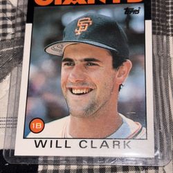 Will Clark 24 T Topps Traded 1986 Baseball Rookie Card 