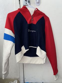 Cropped Champion Girls Hoodie Size X-Small