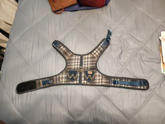 Wrangler Grey Plaid Vest Dog Harness