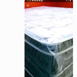 Queen Size New Thick Pillow Top Bed Can Deliver 