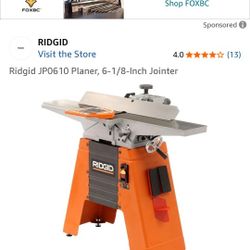 Ridgid JP0610 Planer, 6-1/8-Inch Jointer
