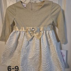 Gold And Cream Dress