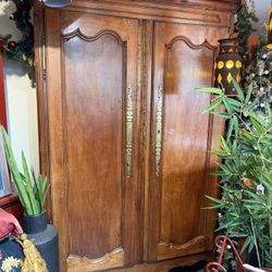 Primitive, Solid, Wood, Beautiful, One Of A Kind Armoire