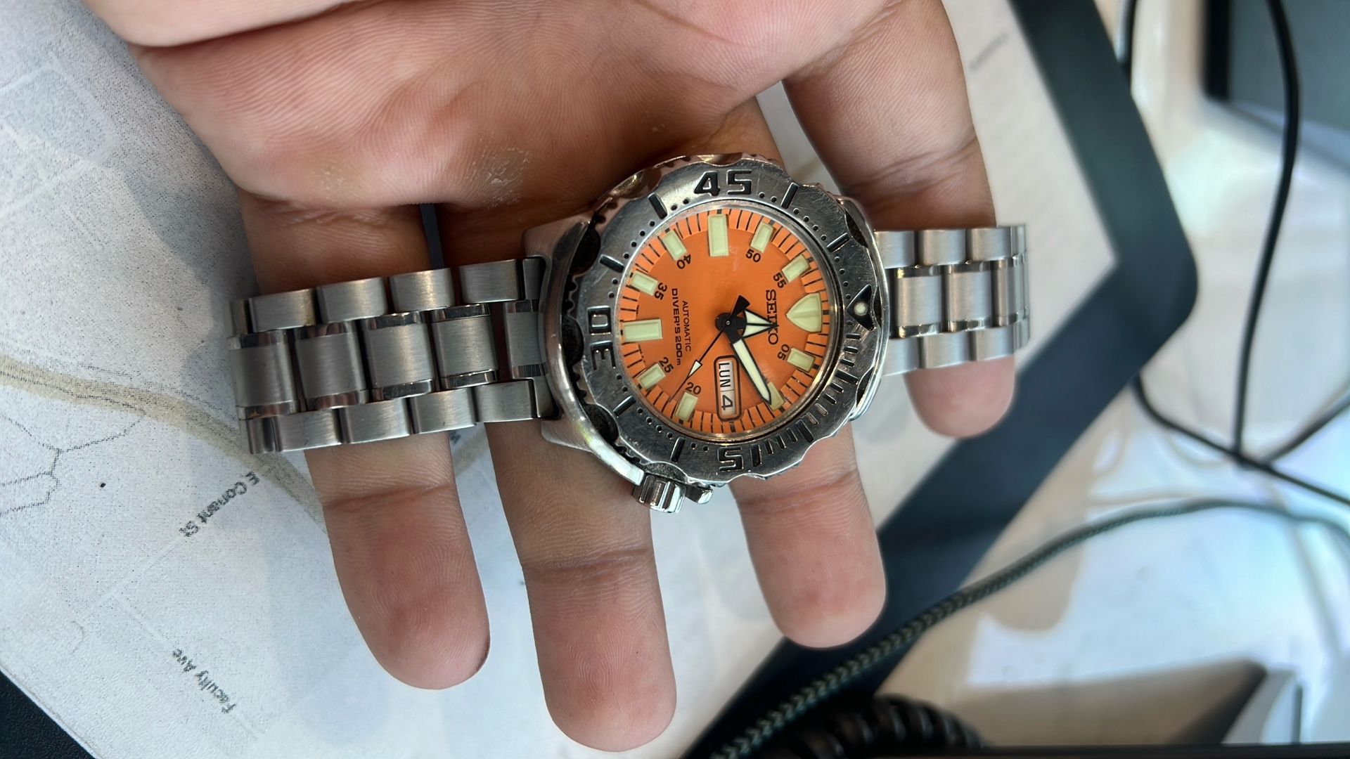 Seiko Monster Wrist Seiko Orange Monster Gen SKX781 Automatic