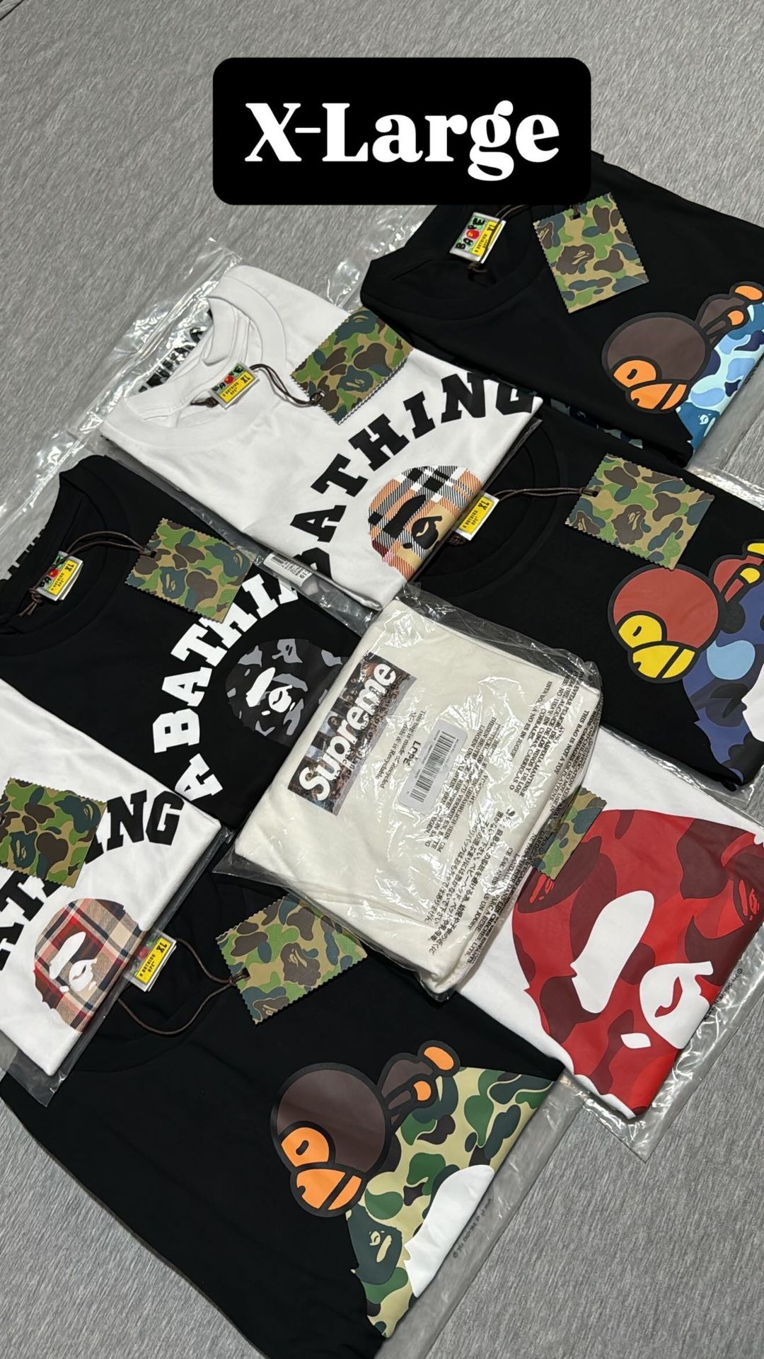 Bape , Supreme Shirts