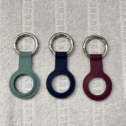 3 pack Tags Chain for Apple for Air Tag GPS Item Finders Accessories, for Backpack, Bags, red/Green/ Blue. 