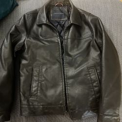 Men’s Fake Leather Jacket (S)