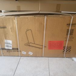 BalanceFrom SlimFold Dual-Mode Walking Pad, Compact Under-Desk Electric Treadmill with Remote Control & Transport Wheels