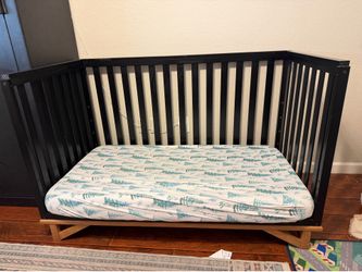 Crib and memory foam mattress
