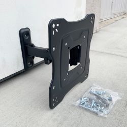 New $12 Universal TV Wall Mount for 17”-42” TVs Swivel Tilt Bracket, Max 55Lbs