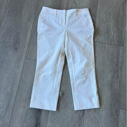 White cropped pants