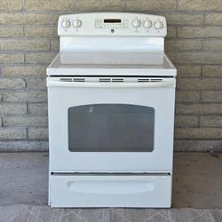 GE SMOOTH-TOP ELECTRIC RANGE 5.3 cu ft CONVECTION OVEN w/WARMING DRAWER STOVE HOME KITCHEN APPLIANCE