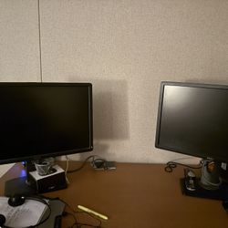 Pair Of Computer Monitors 