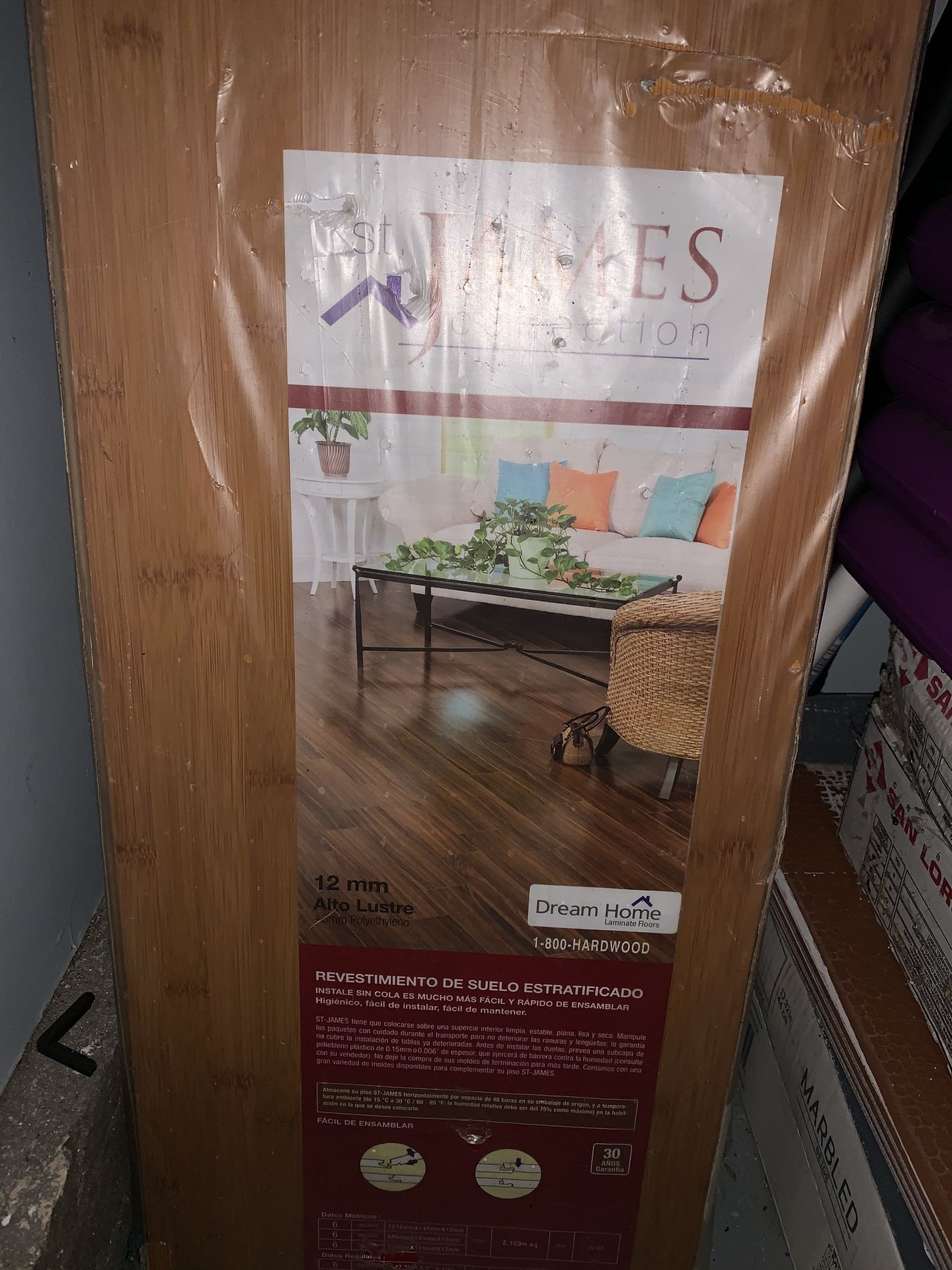 24 pcs st james wood flooring
