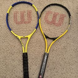 2 x Wilson Tennis Rackets $50