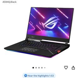 New ASUS ROG Strix Scar 15 Gaming Laptop, 15.6â€ 240Hz IPS QHD Display, NVIDIA GeForce RTX 3070 Ti, Intel Core i9 12900H,