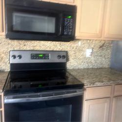 Electric stove  and microwave
