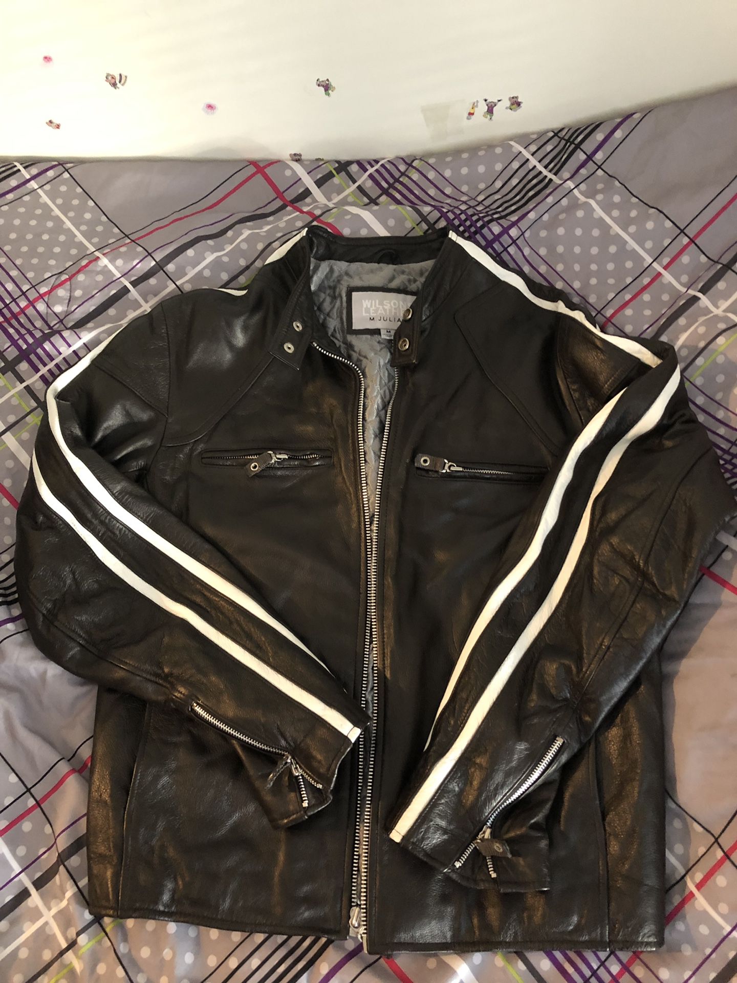 Black leather jacket, Wilsons Leather, M. Julian