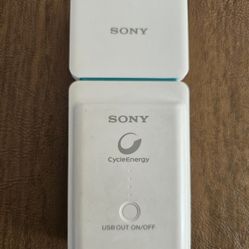 Genuine Sony CycleEnergy CP-A Charger and CP-2L High Powered 2000 mAhx2 Battery Pack