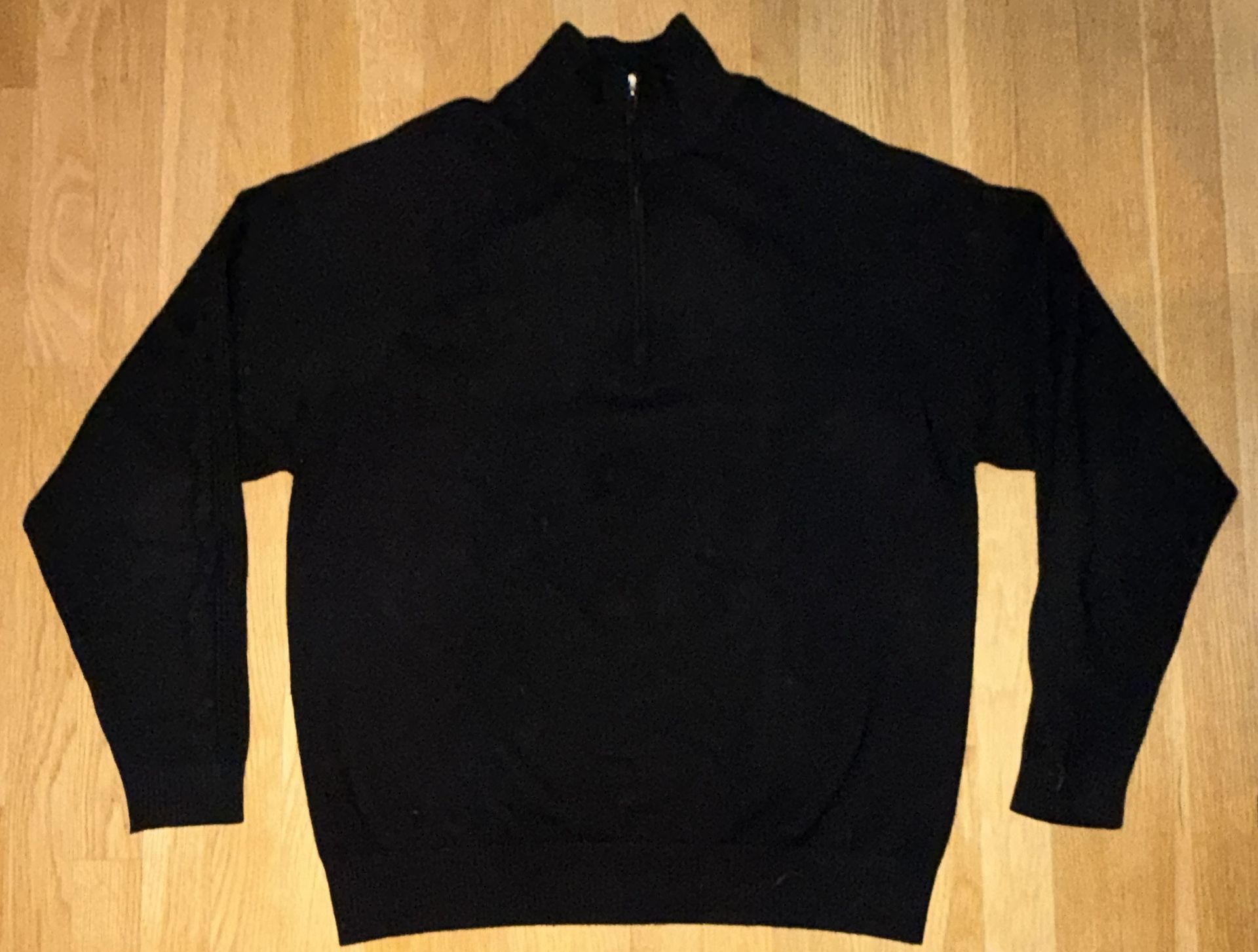 Cashmere 1/4 Zip Sweater Men L Tiger Woods Nike