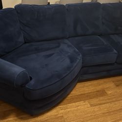 Like New Blue Couch - Was A Custom Order