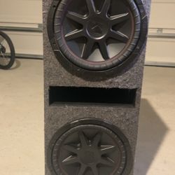 2 12” Subwoofer Kicker Comp With Box