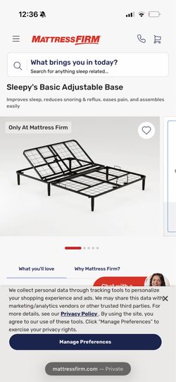 200$ new bedframe King sleepy’s basic adjustable base new bed frame