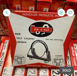 Muffler Clamps 2 1/4 New Old Stock Qty 4