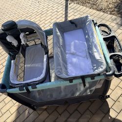 Baby Crib With Bassinet And Changing Station